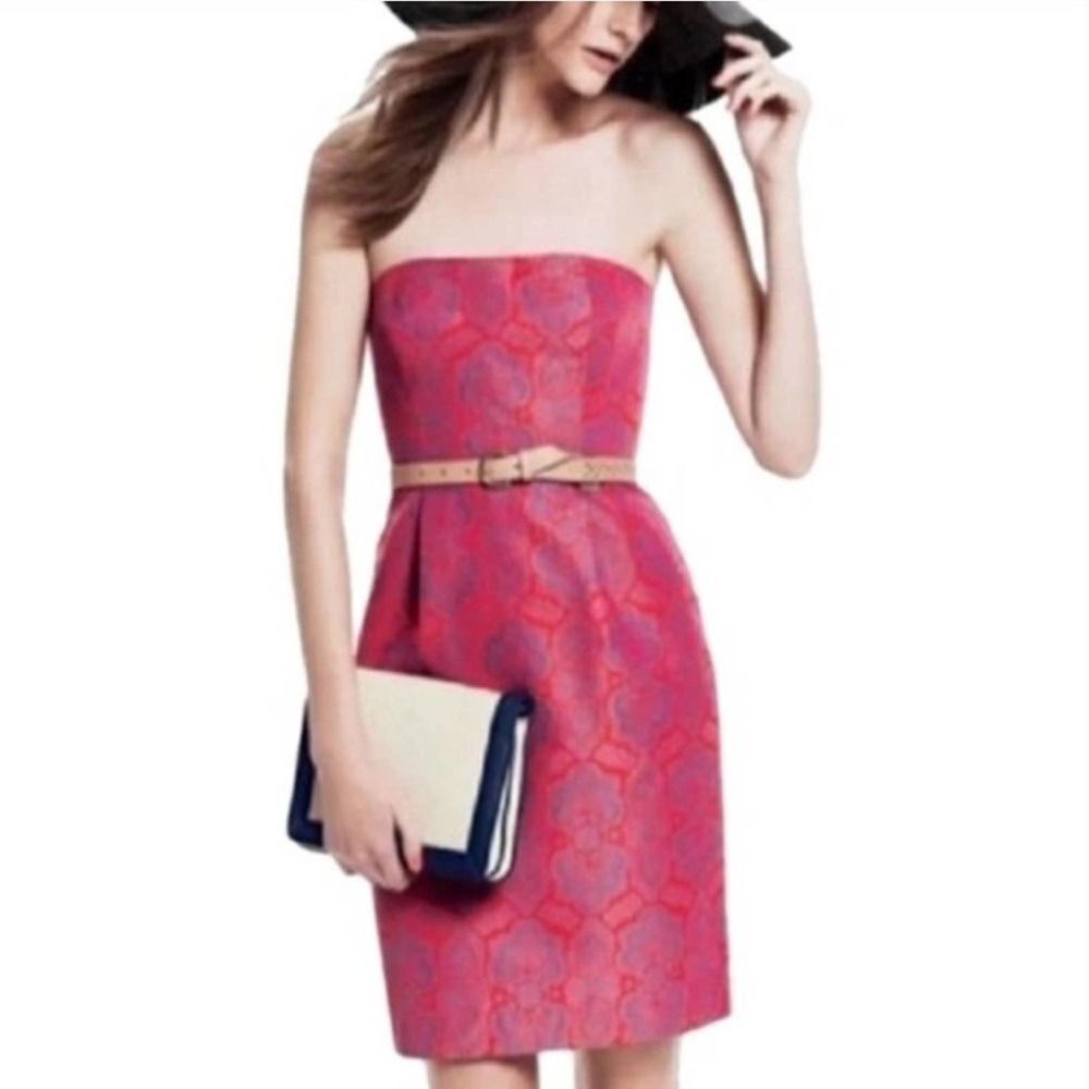 J Crew Ella Medallion Paisley Strapless Dress NWT